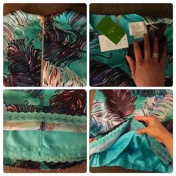 Kate Spade Feather Goddess Dress - Picture 4 of 9